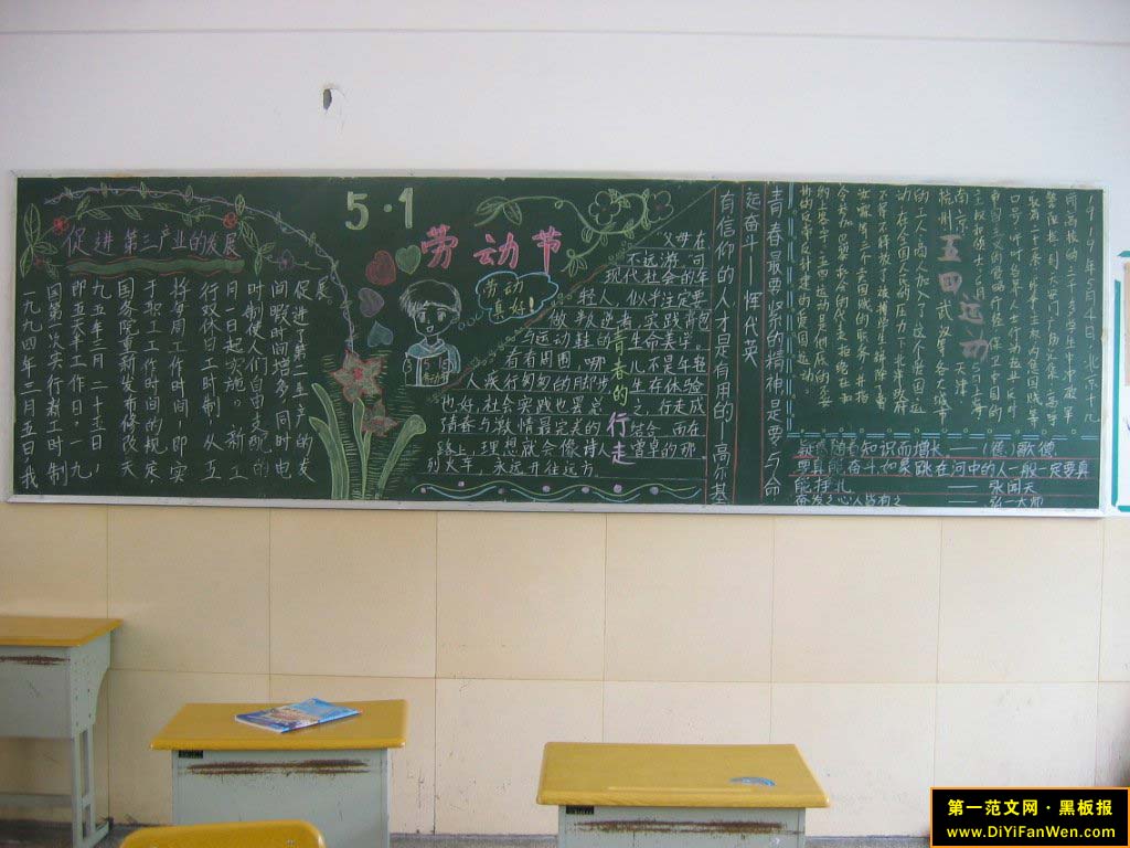 劳动节黑板报