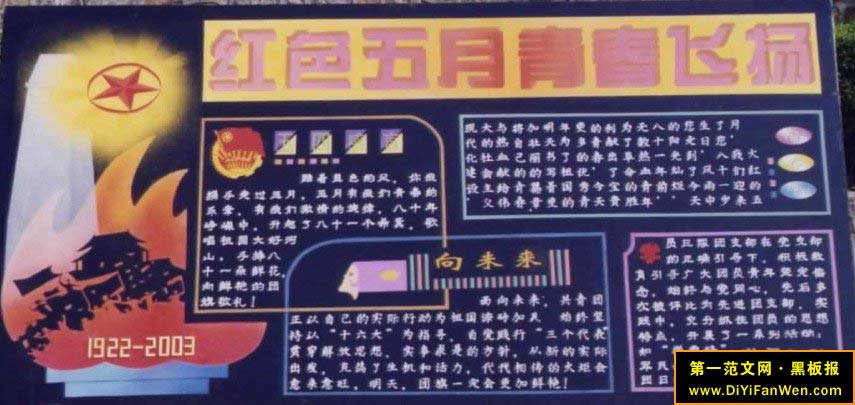 团委黑板报设计