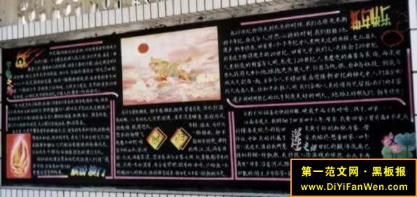 迎接新年黑板报