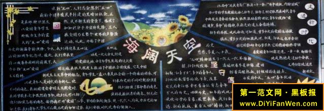 学校墙报板报设计