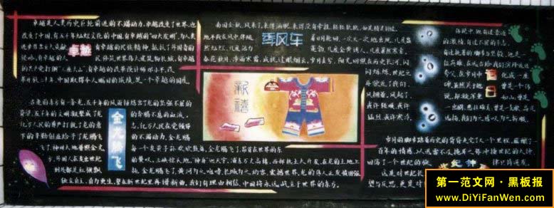 大学墙报板黑板报