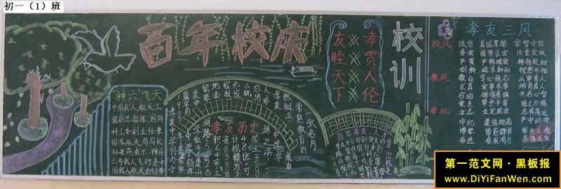 中学生黑板报设计