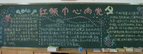 红领巾心向党黑板报：红领巾的来历
