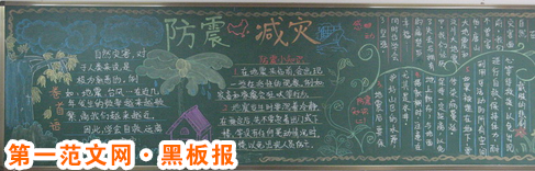 防震减灾黑板报内容:防震减灾的黑板报 防震减灾黑板报内容:防震减灾的黑板报