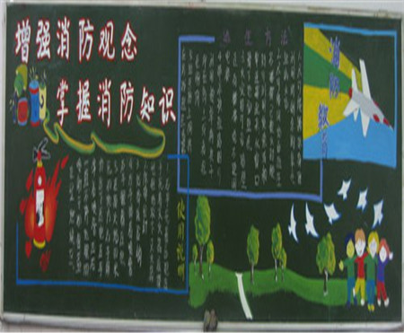 消防安全黑板报：燃烧的类型与火灾形成条件