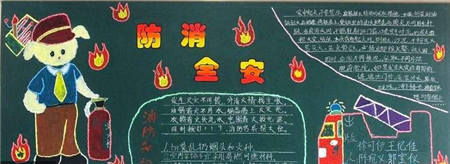 消防安全黑板报：水火无情