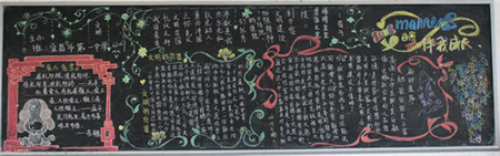 文明礼仪黑板报：做文明小卫士