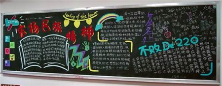 弘扬民族精神黑板报：民族的宗教