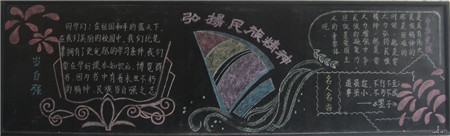 弘扬民族精神黑板报：民族的命脉所系