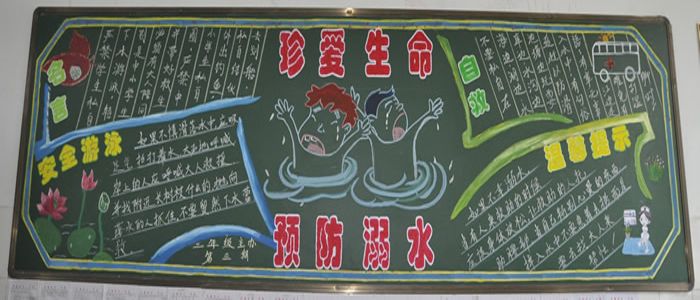 防溺水黑板报:互救 防溺水黑板报:互救