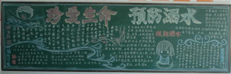 防溺水黑板报:珍爱生命 防溺水黑板报:珍爱生命