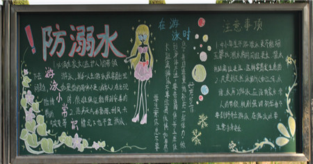 防溺水黑板报:生命如花 防溺水黑板报:生命如花
