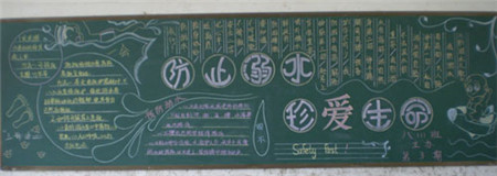 防溺水黑板报：下水后不能逞能