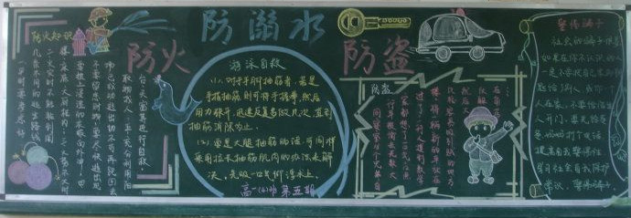 防溺水黑板报：常见的意外事故