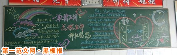 母亲节黑板报：长使母心酸