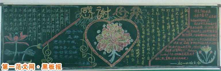 母亲节黑板报：母亲的赞歌