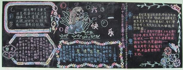 六一儿童节黑板报：“六一”畅想