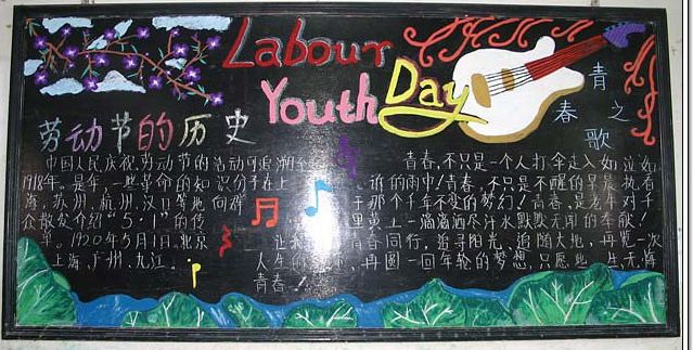 五一劳动节黑板报：全国文教群英会（1960年）