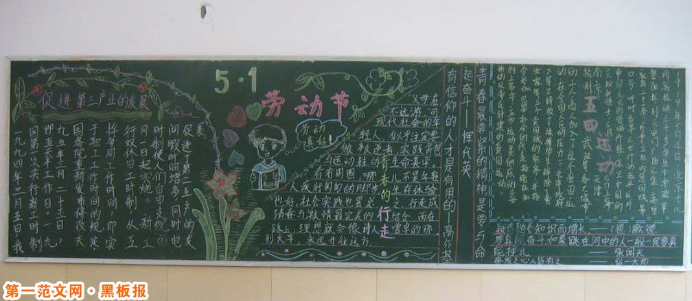 五一劳动节黑板报：诗歌劳动者