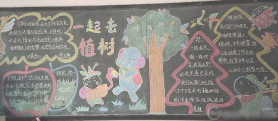 植树节黑板报：中国植树节节日成果