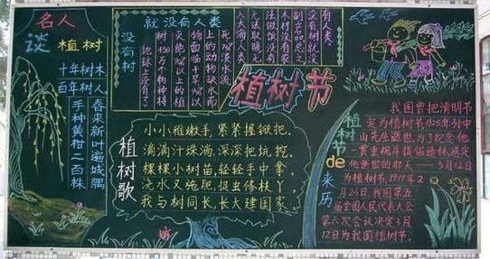 植树节黑板报：巴黎城市绿化