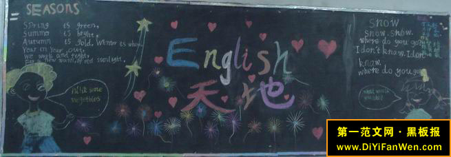 英语节黑板报