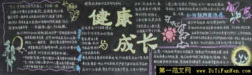 卫生健康知识黑板报