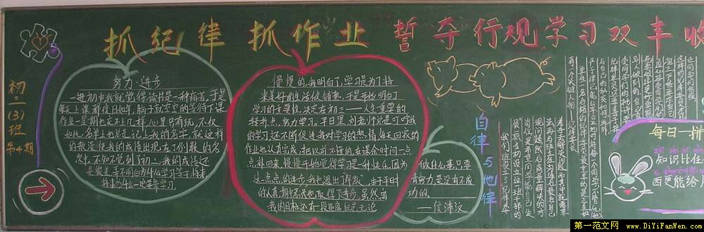 文明知识黑板报