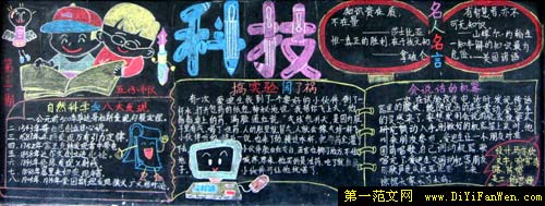 小学生科技黑板报