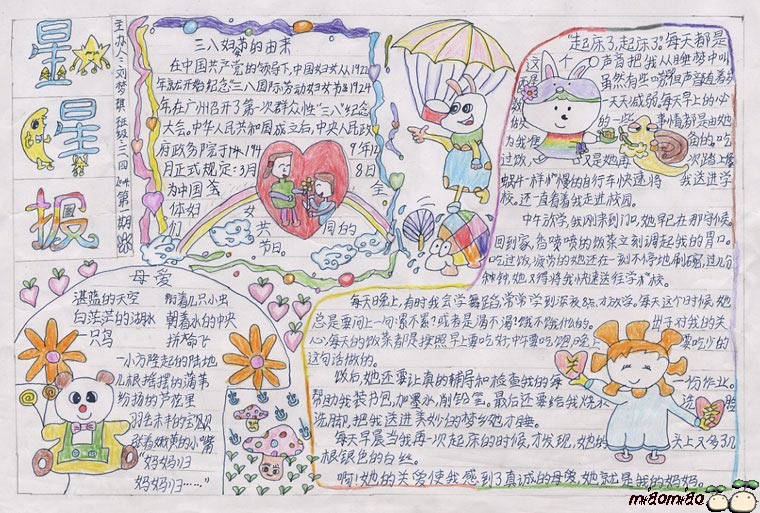 妇女节的由来手抄报