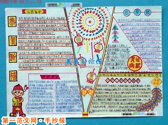 春节手抄报：关于年画的故事