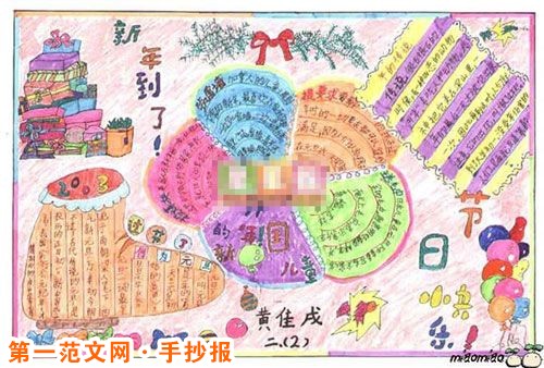 春节手抄报：新化年俗