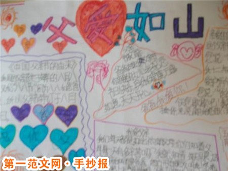父亲节手抄报：手抄报花边线条设计