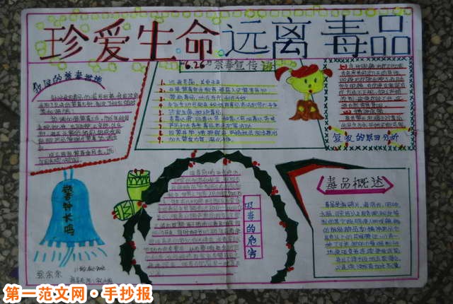 禁毒手抄报：发现吸毒者