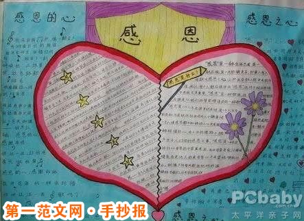 母亲节手抄报：平凡演绎真爱