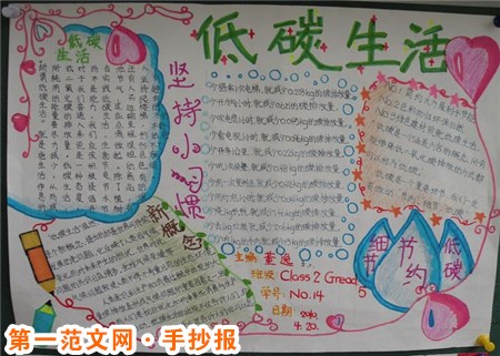 有关低碳生活的手抄报：优质居住环境