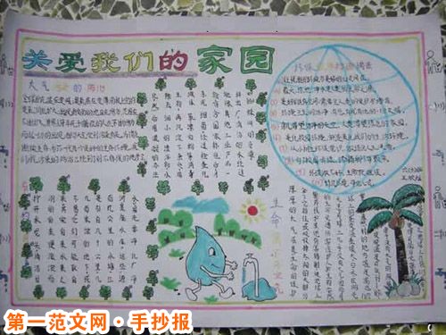 低碳生活手抄报：节约用水从我做起