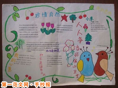 低碳生活手抄报：碳排放使地球变暖