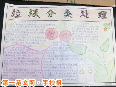 垃圾分类手抄报:外国的垃圾分类 垃圾分类手抄报:外国的垃圾分类