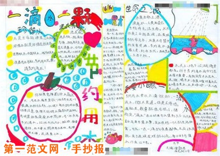 节约用水手抄报:节水方法 节约用水手抄报:节水方法