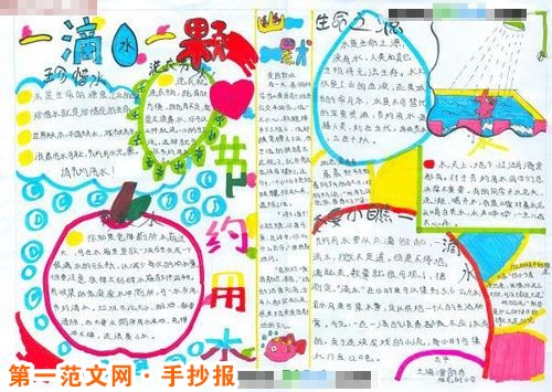 节约用水手抄报:人类共同面临水“危机 节约用水手抄报:人类共同面临水“危机