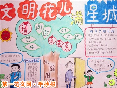 创建文明城市手抄报：创建文明城市标语