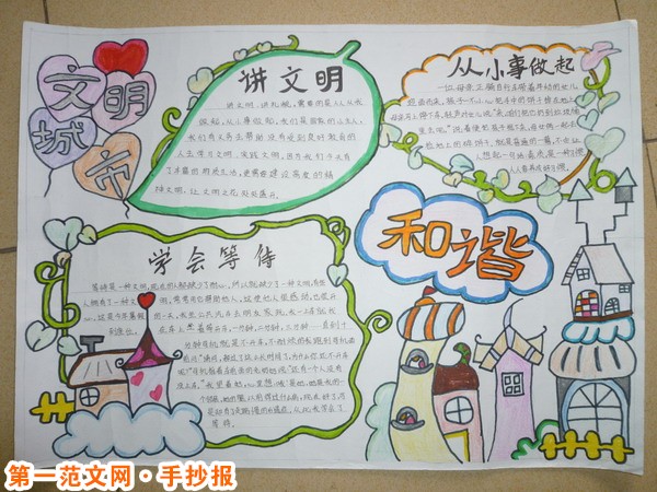 创建文明城市手抄报：文明城市