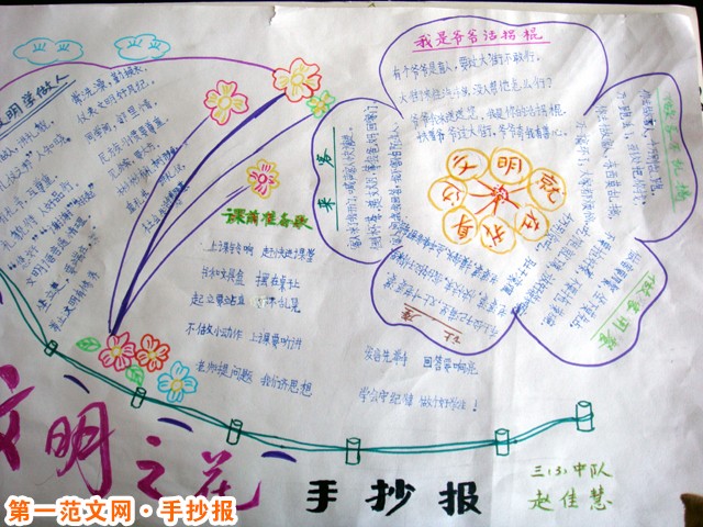 创建文明城市手抄报：文明观赏