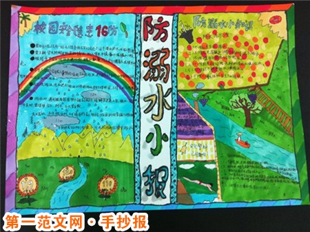 防溺水手抄报:让孩子远离溺水伤害 防溺水手抄报:让孩子远离溺水伤害