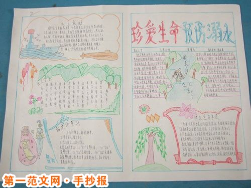 防溺水手抄报:防溺水十点常识 防溺水手抄报:防溺水十点常识