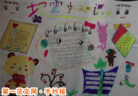 防震减灾手抄报内容：地震自救知识