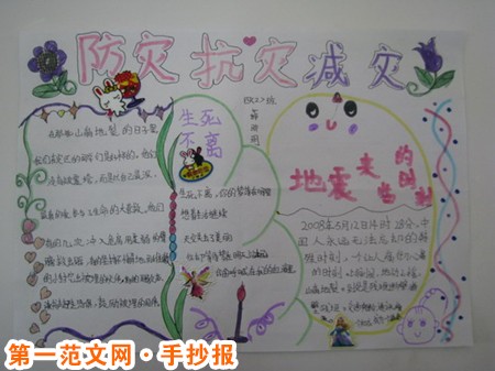防震减灾手抄报：科学避震