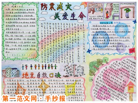 防震减灾手抄报：应急注意