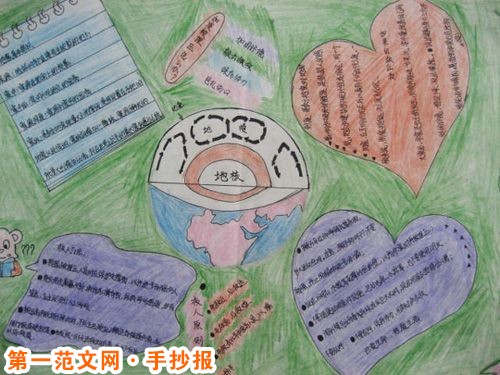 防震减灾手抄报：地震时行驶的车辆怎么办